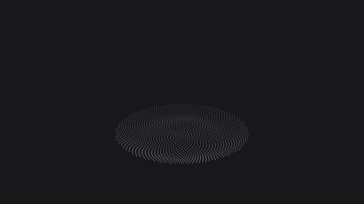 Particle Disc 3D Render