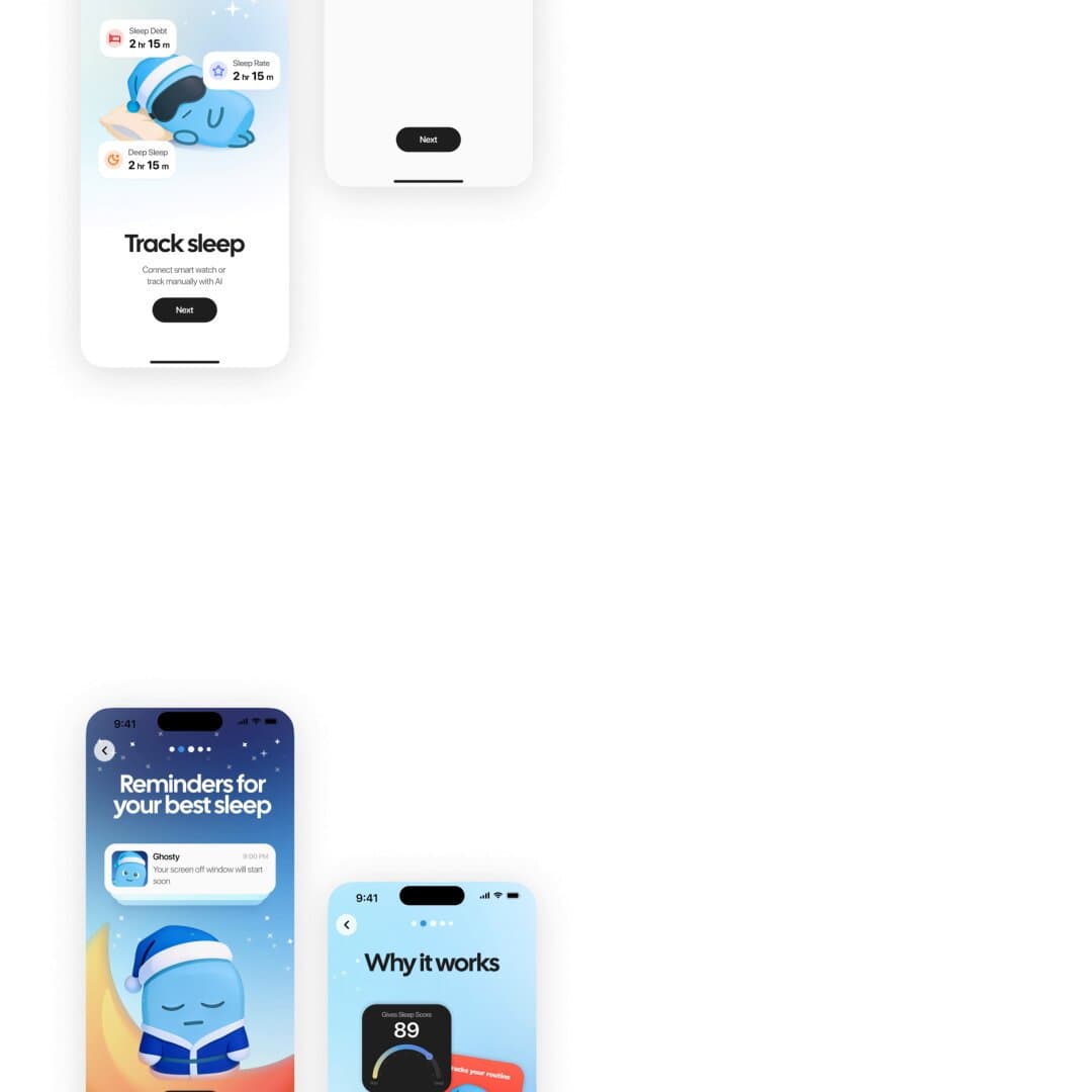 Ghosty Sleep Onboarding Flow