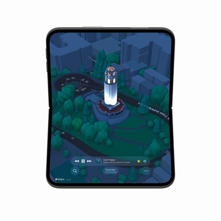 Apple Maps 3D Landmark View