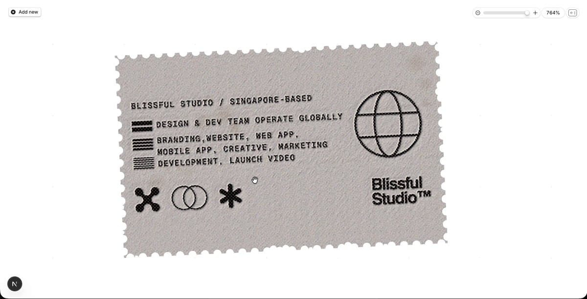 Blissful Studio Stamp Card