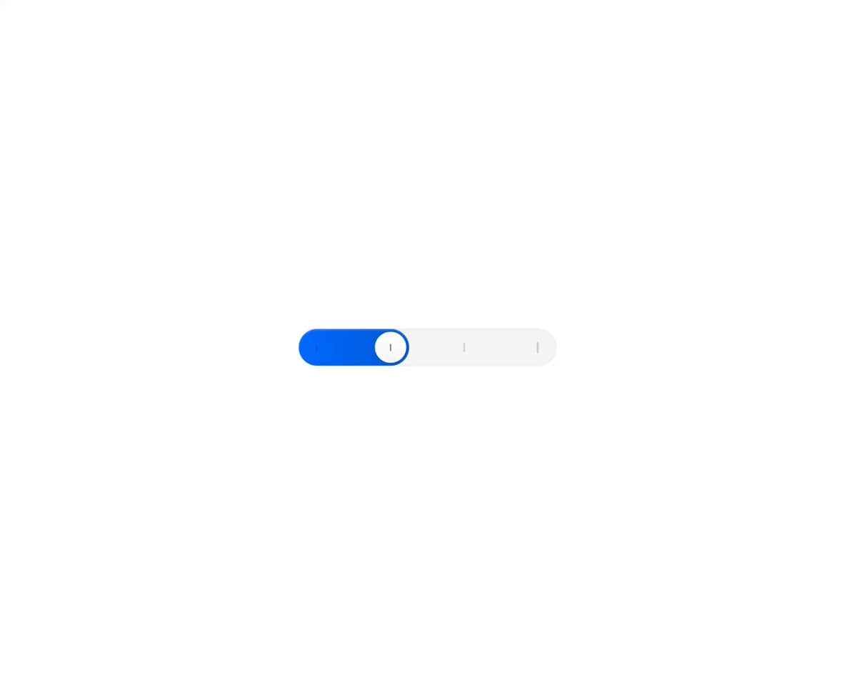 Blue Range Slider Control