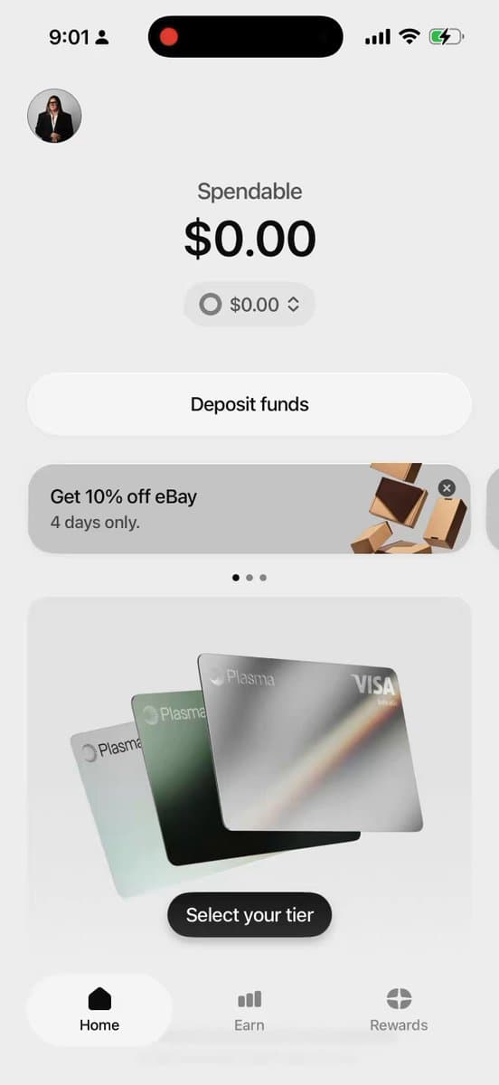 Plasma Card Banking App