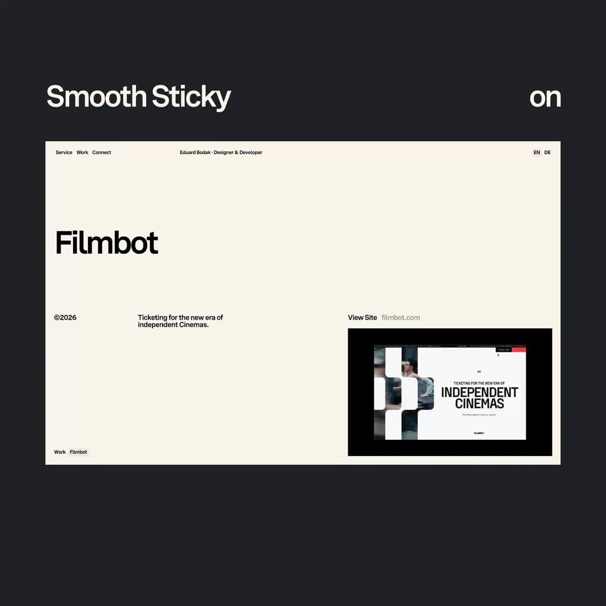Filmbot Smooth Sticky Showcase