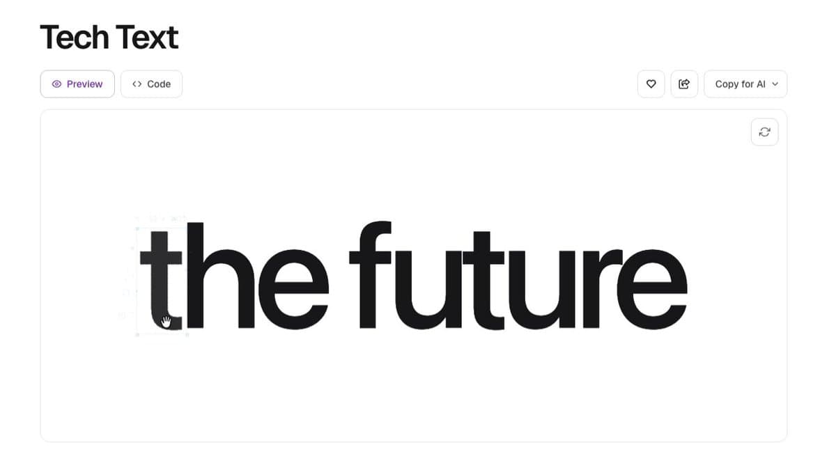Tech Text Typography Tool