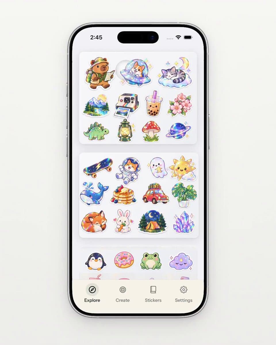 Cute Sticker Pack Explorer