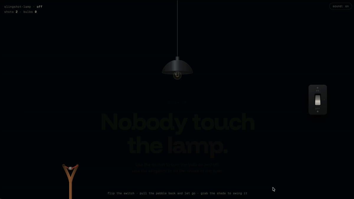 Nobody Touch The Lamp Game