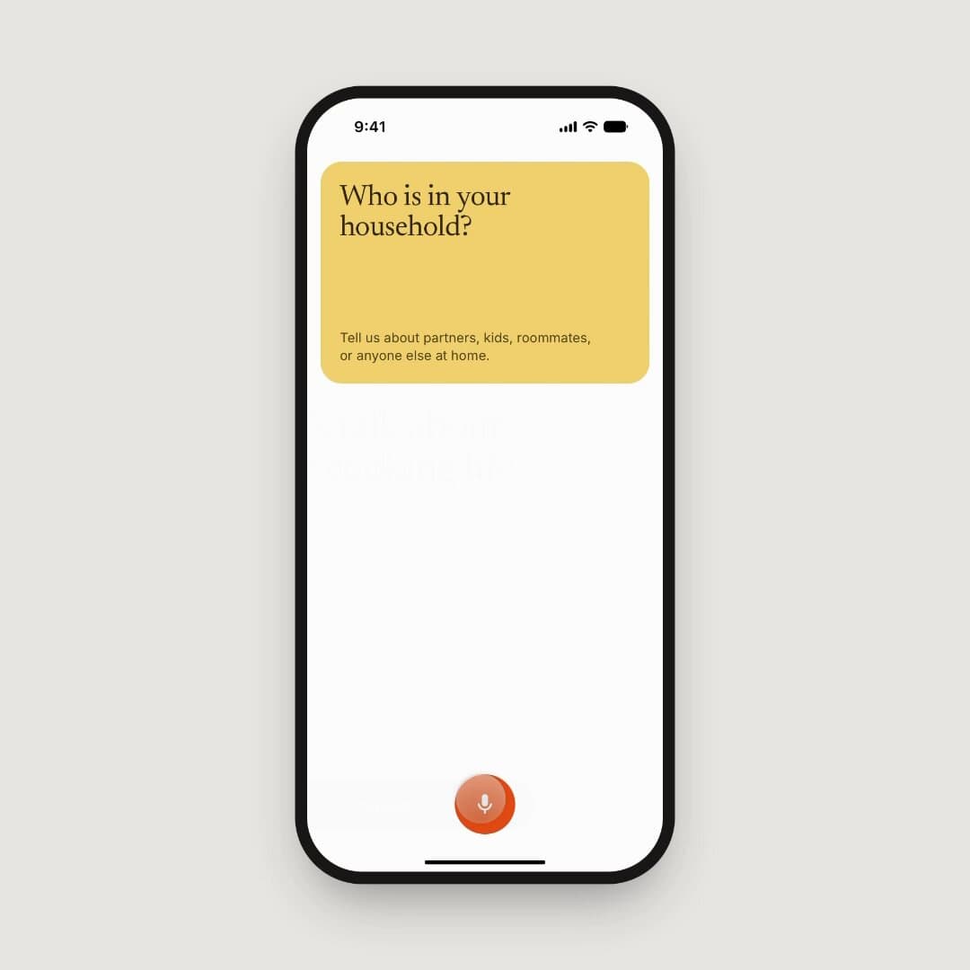 Household Onboarding Voice Form