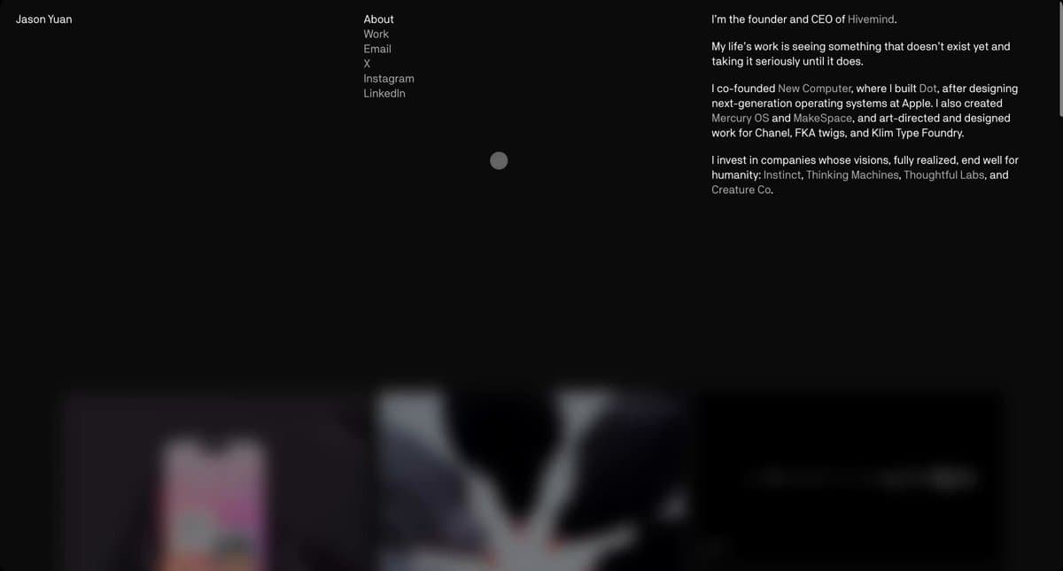 Jason Yuan Portfolio Site