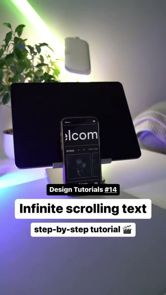 Infinite Scrolling Text Tutorial