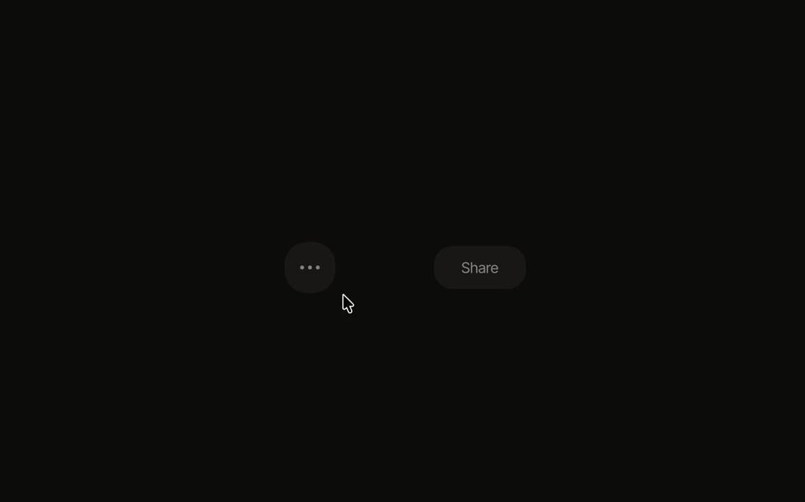Minimal Share Menu Buttons