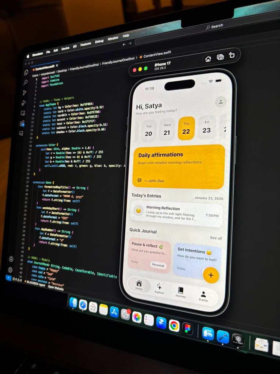 Friendly Journal iOS App