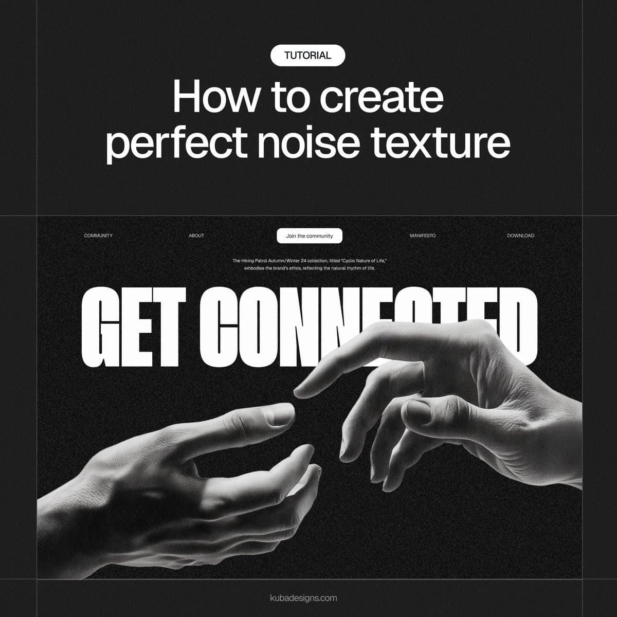 Get Connected Noise Texture Hero