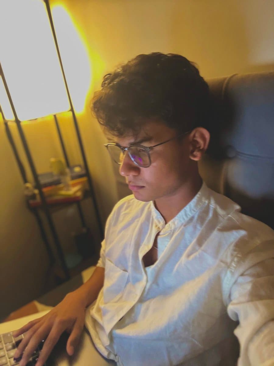 Late Night Coding Selfie