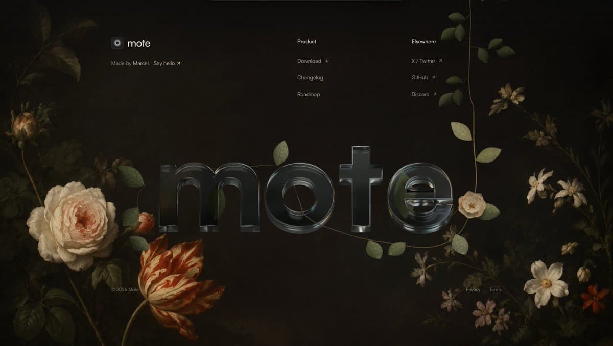Mote Floral Brand Site