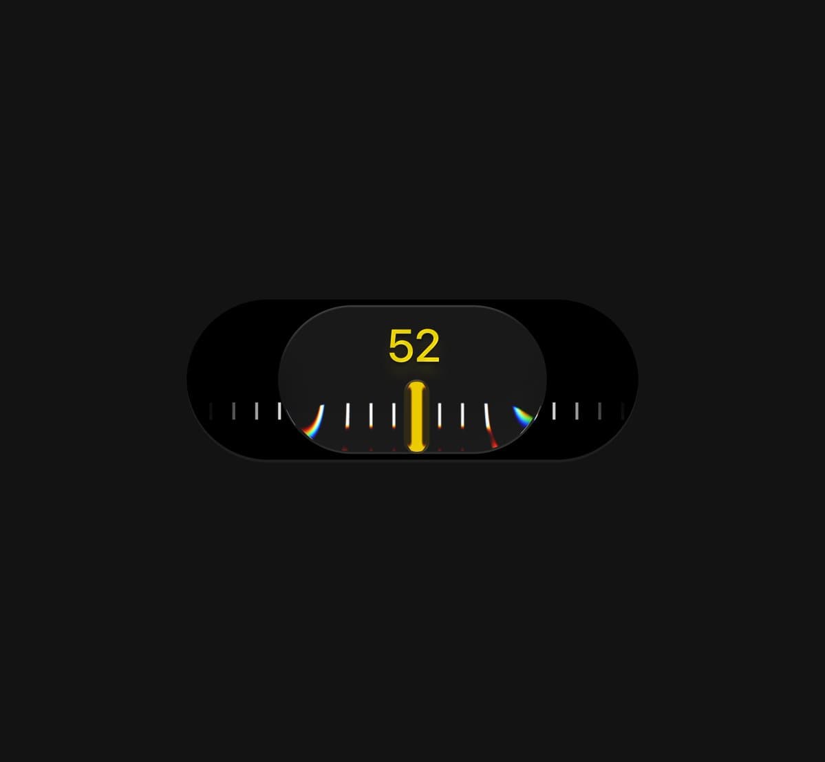 Dark Dial Value Widget
