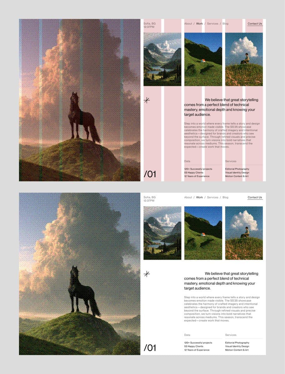 Before After Portfolio Layout