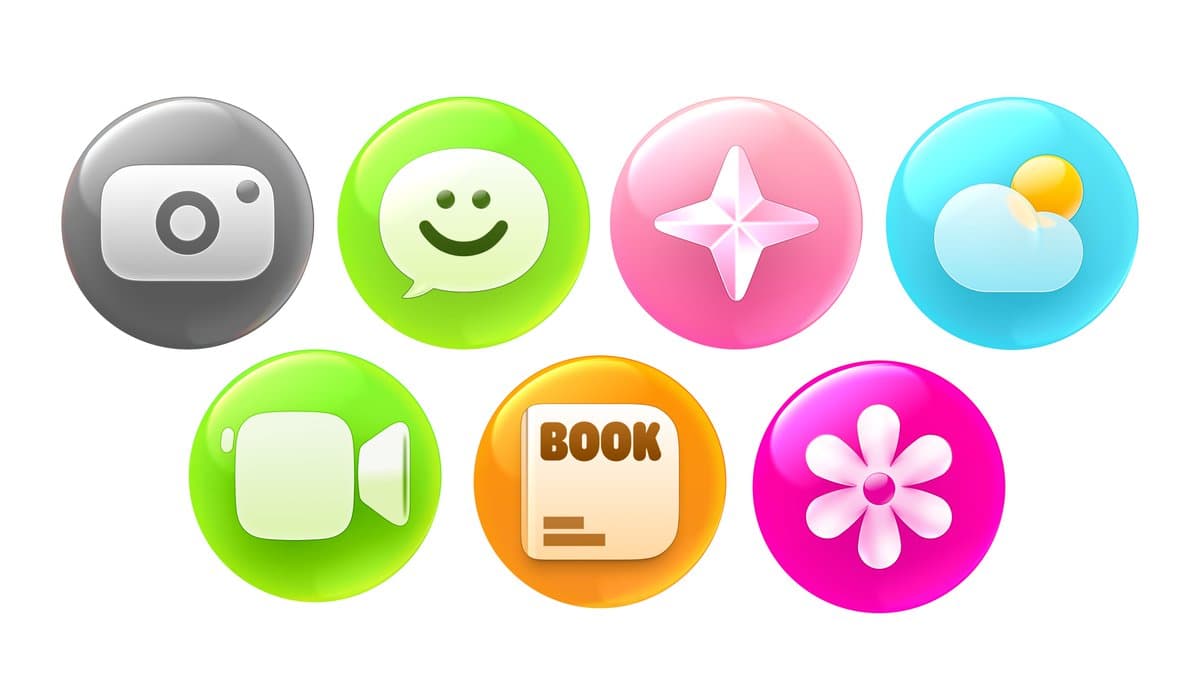 Glossy Y2K App Icon Set