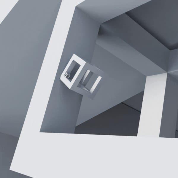 Geometric White Room Render