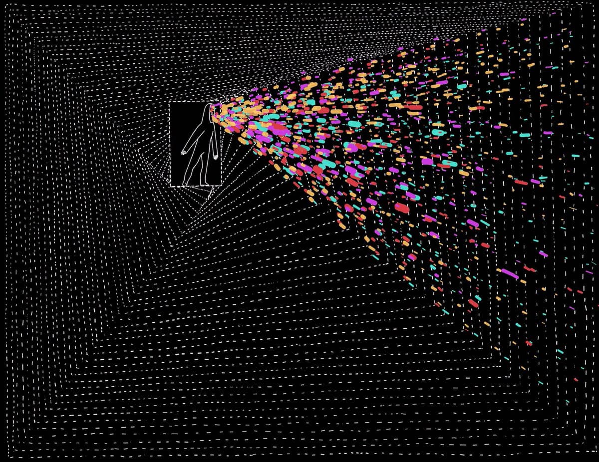Particle Burst Tunnel Figure