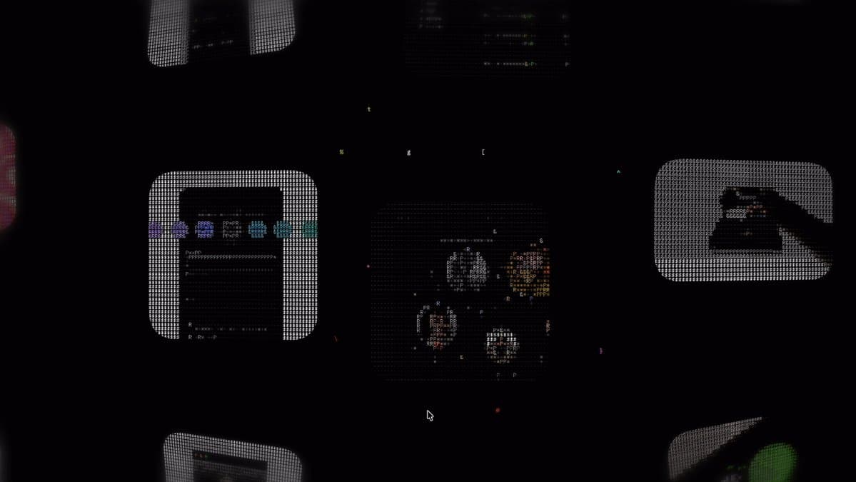 Dark Screenshot Grid Wall