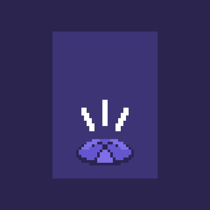 Pixel UFO Abduction Icon