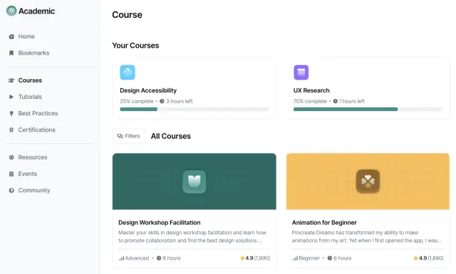 Screenshot of Create an EdTech Portal Page
