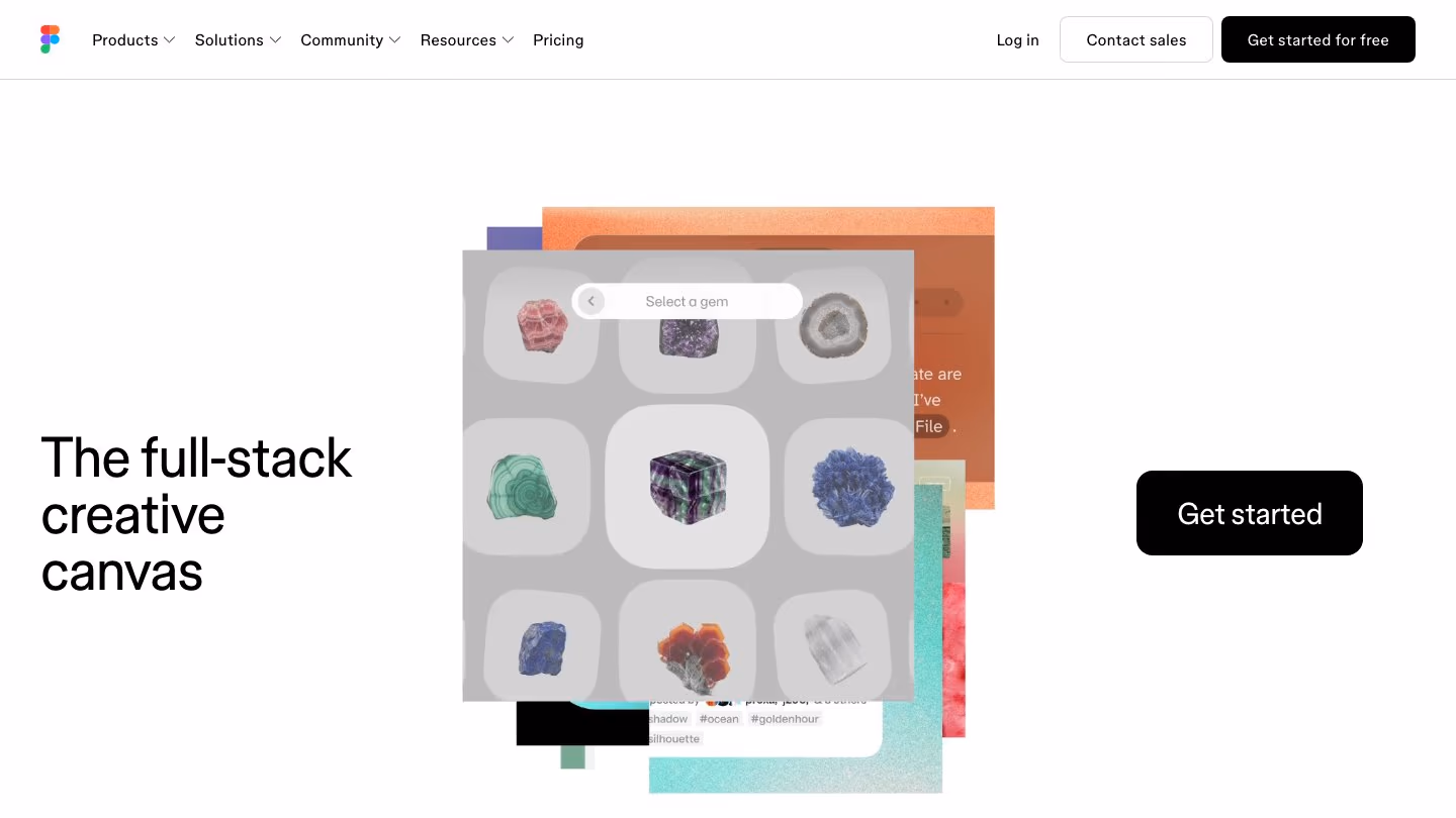 Figma homepage