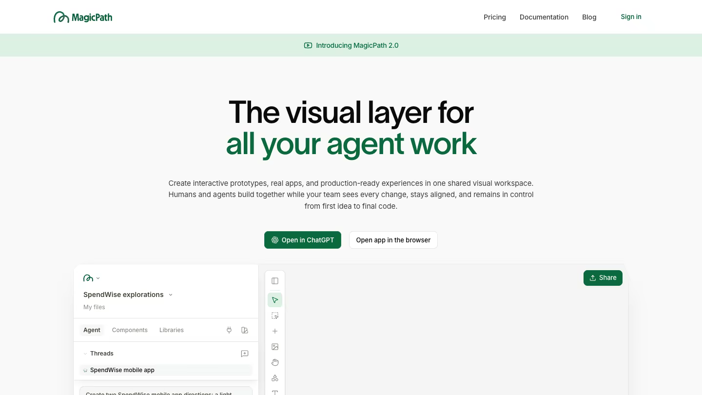 MagicPath homepage
