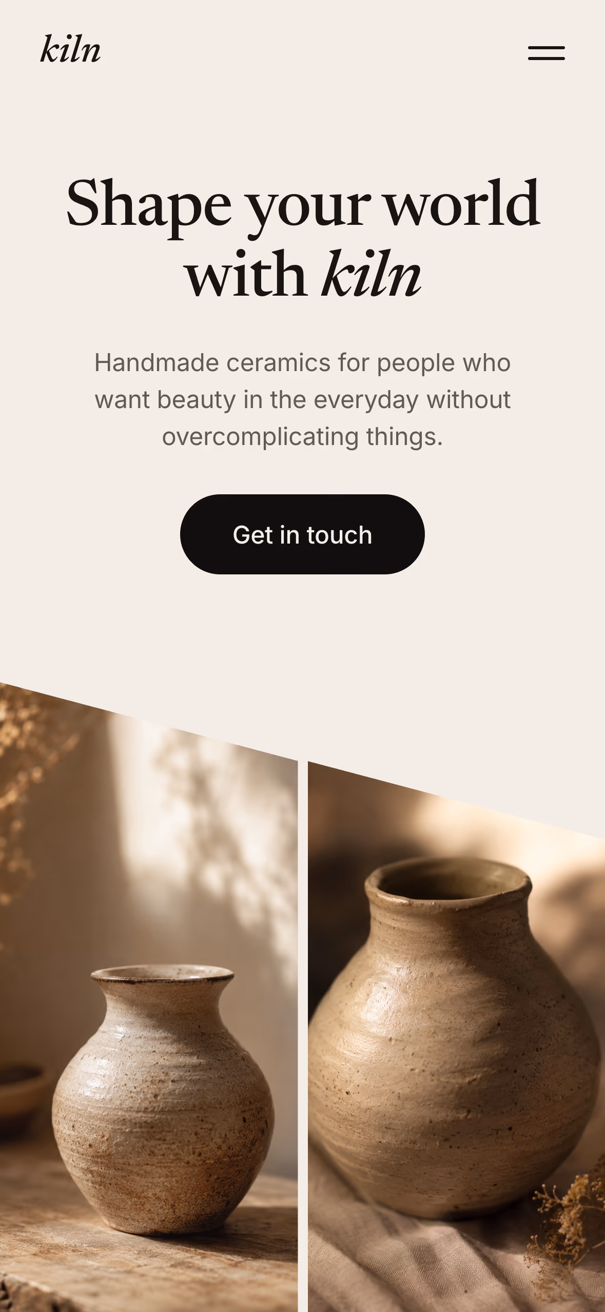 Website designed with Kombai