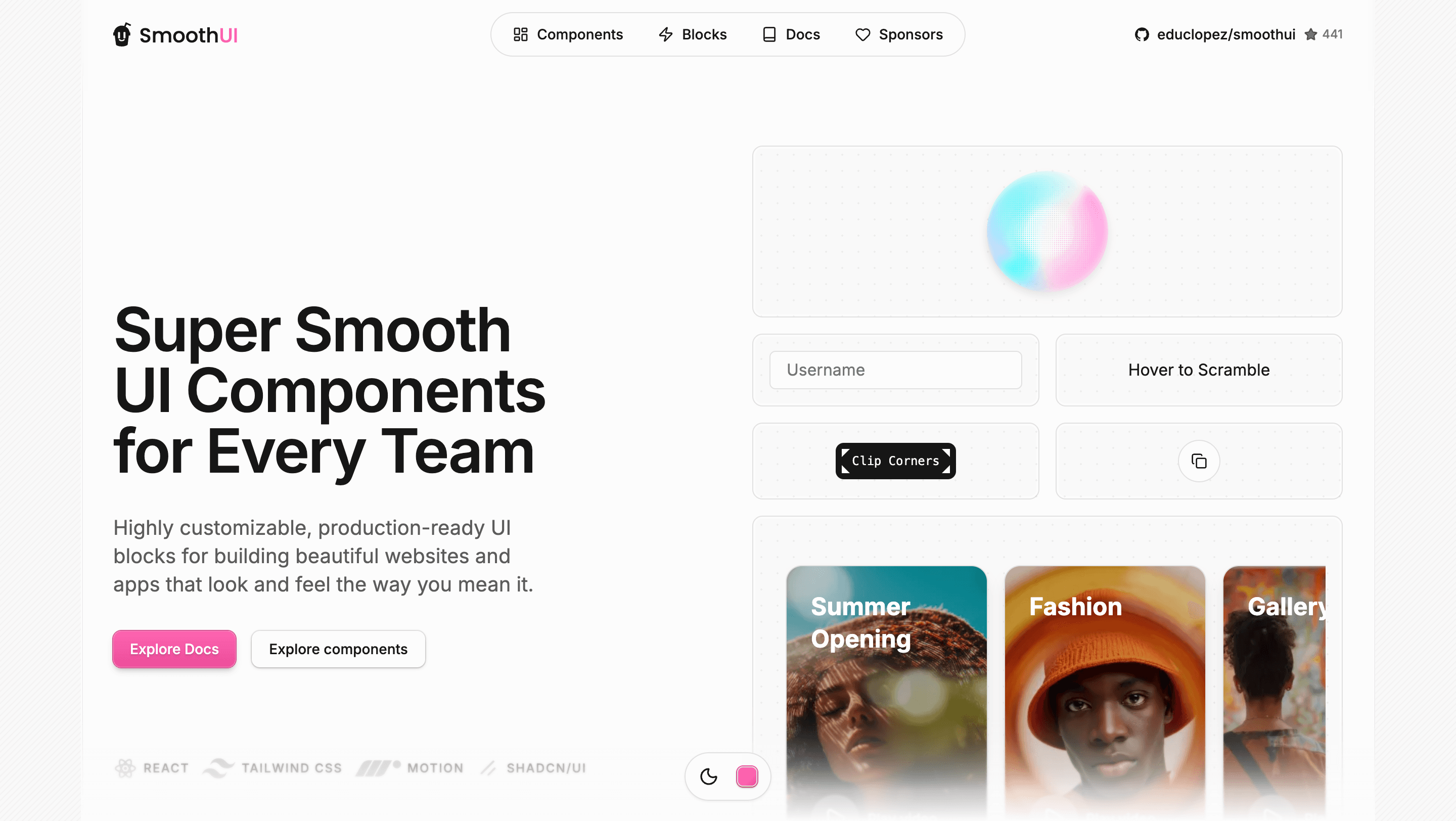 Smooth UI