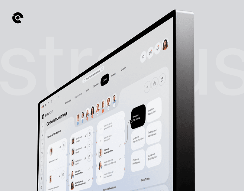 Stratus CRM - SaaS & UX UI Dashboard Des...