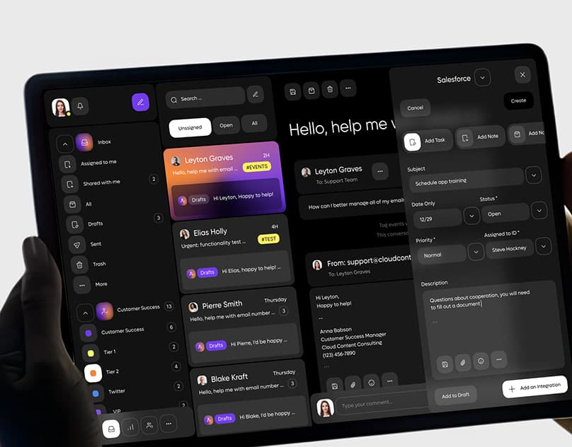 CentralFlow CRM - Email SaaS & UI UX Des...