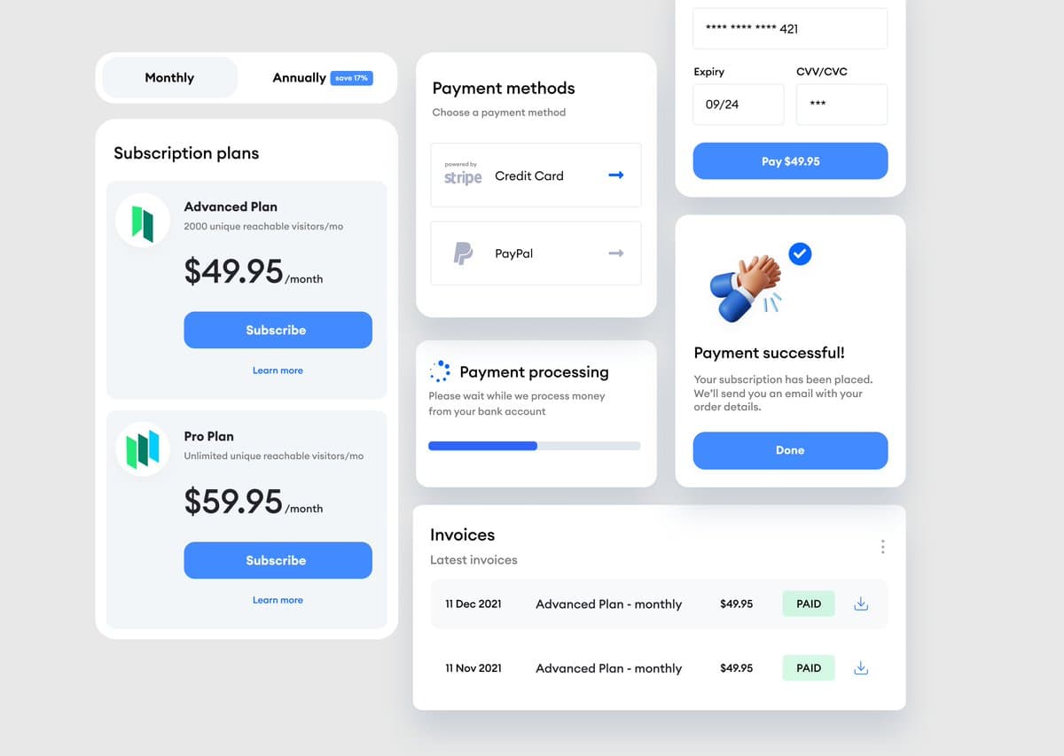 Subscription Checkout Flow