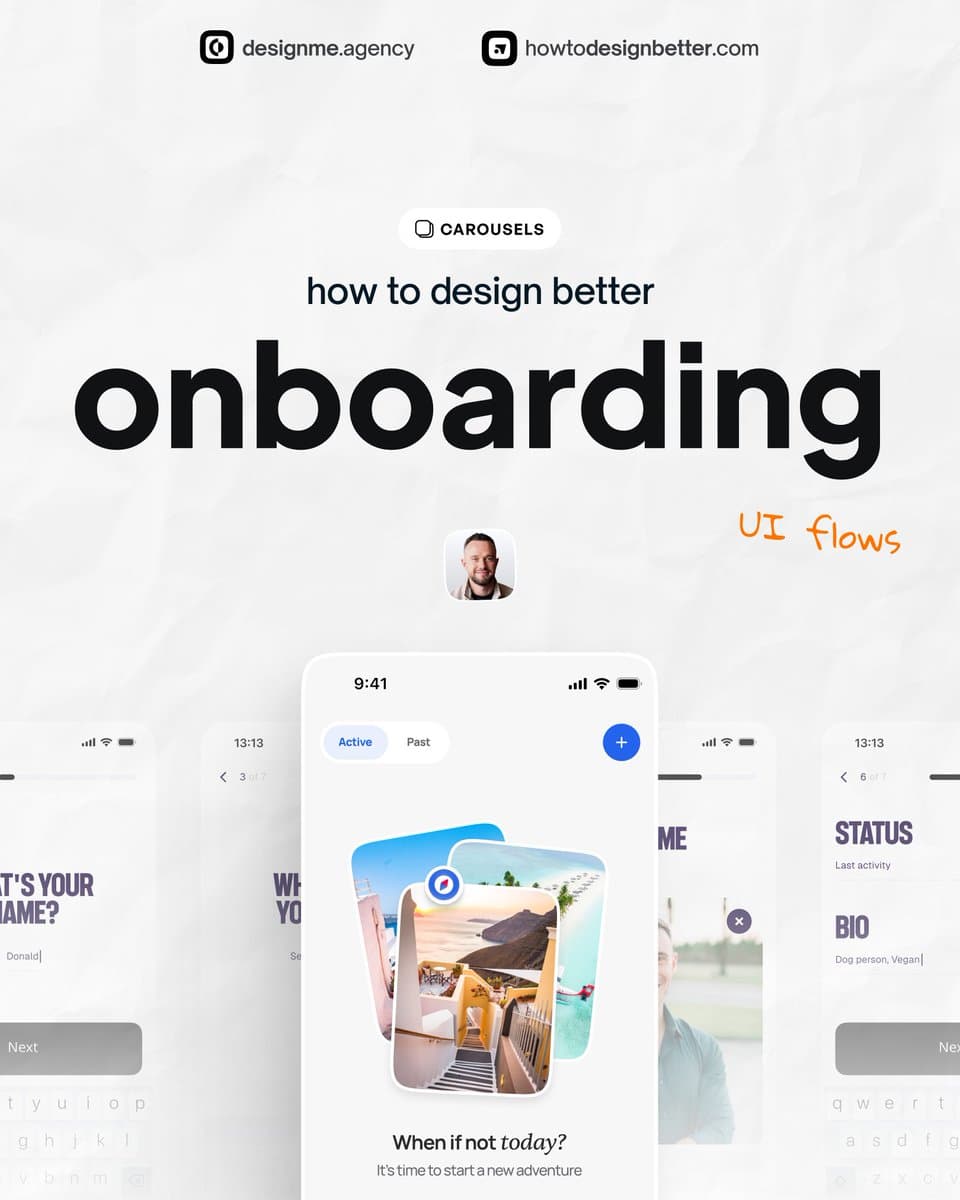 Onboarding UI Flows Carousel
