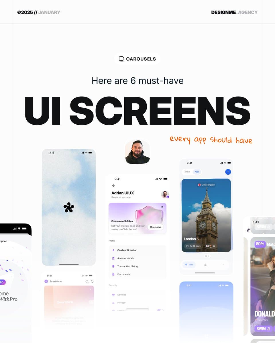 Six Must-Have UI Screens