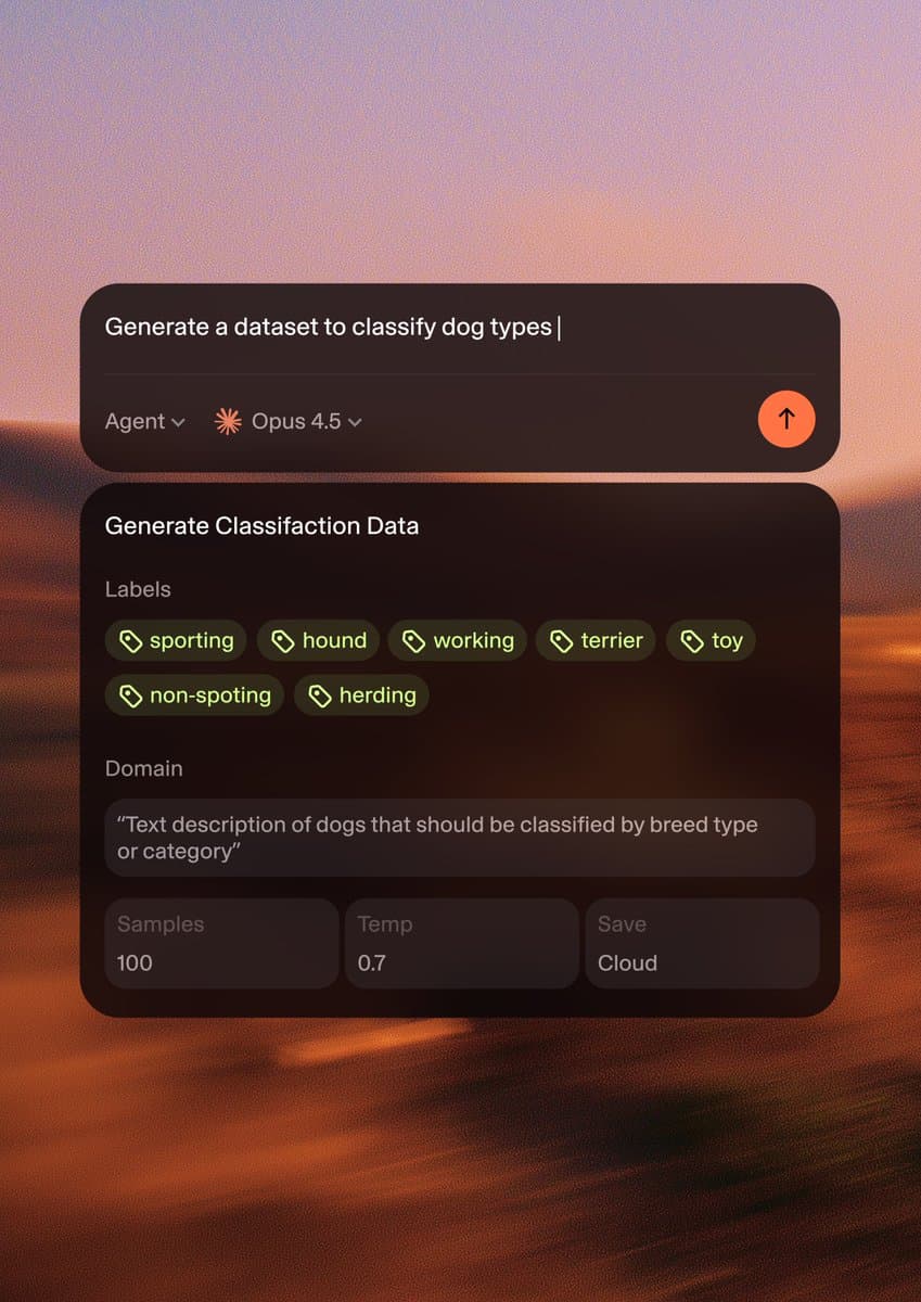 AI Dataset Generator Card
