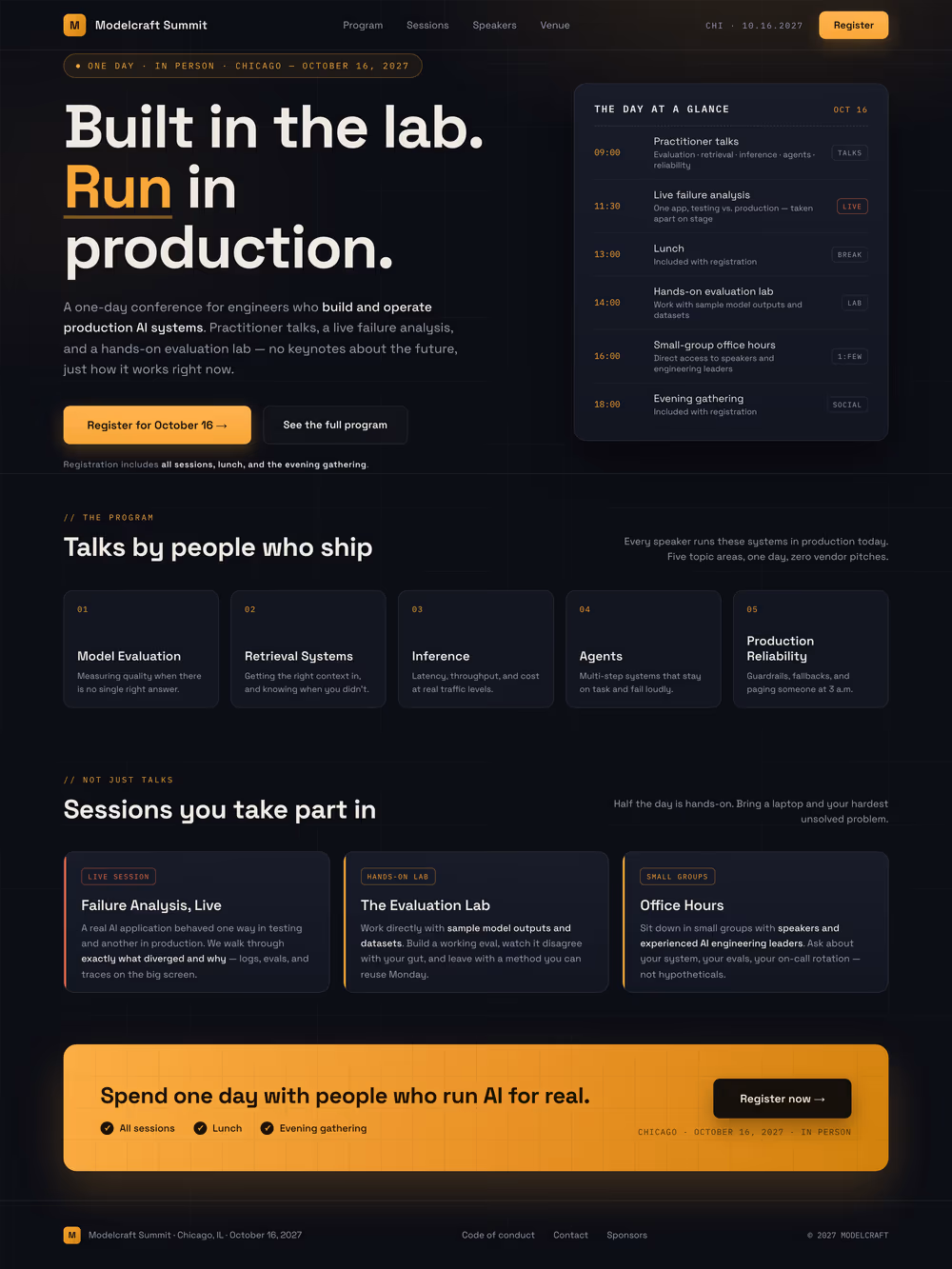 Conference Registration, built using Fable 5, pass 3 of 3