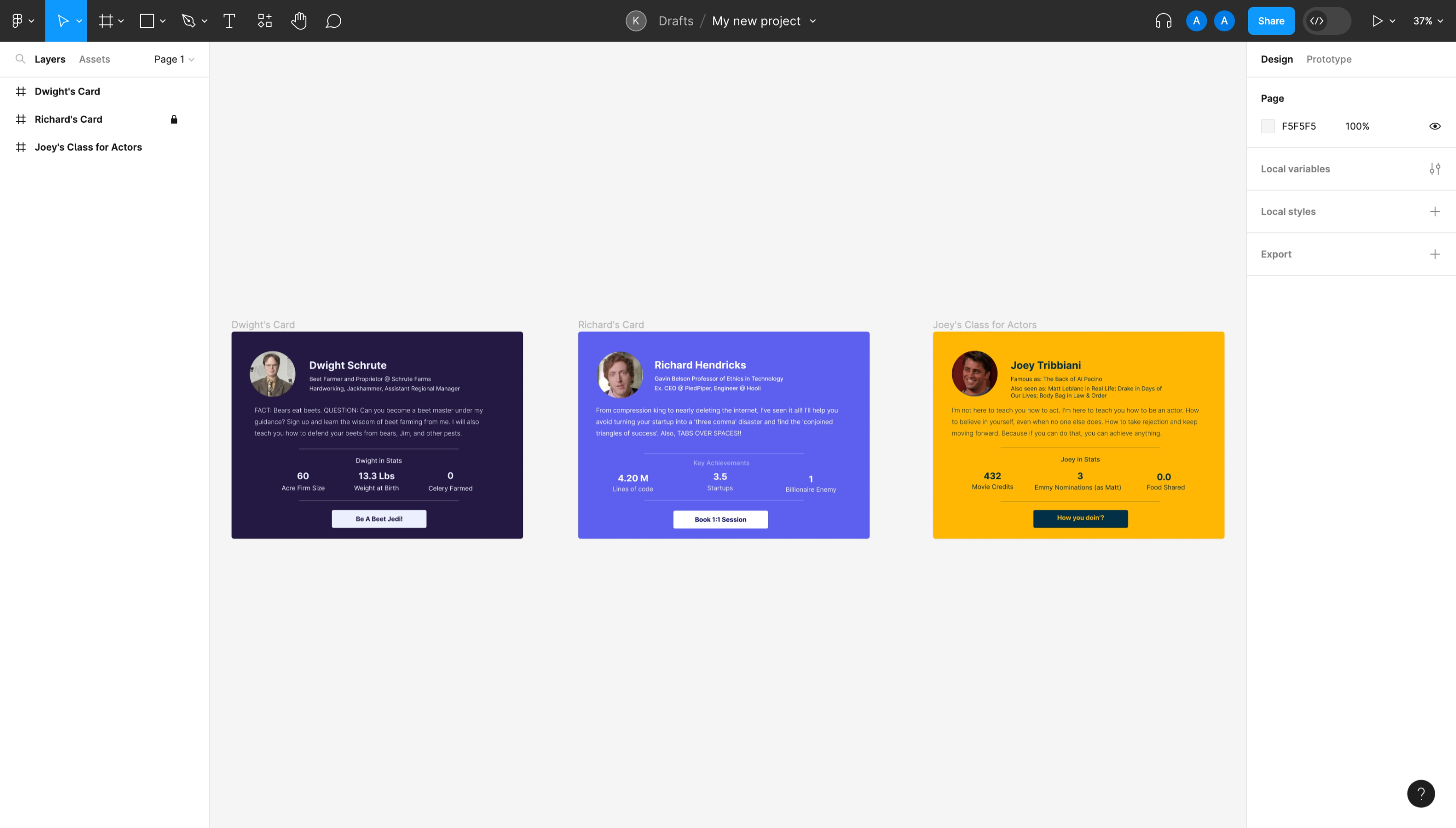 Select Page in Figma