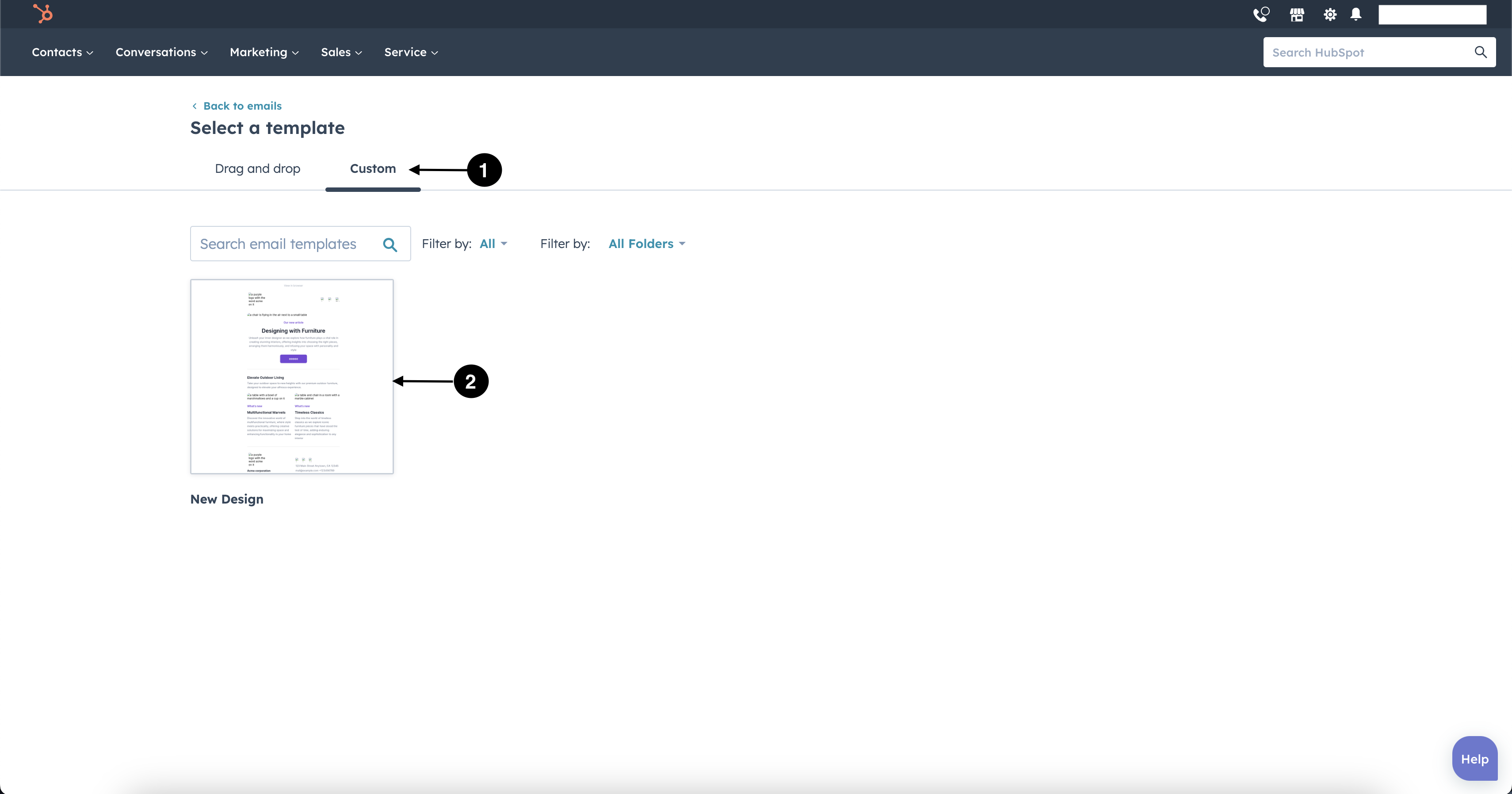 Hubspot screenshot