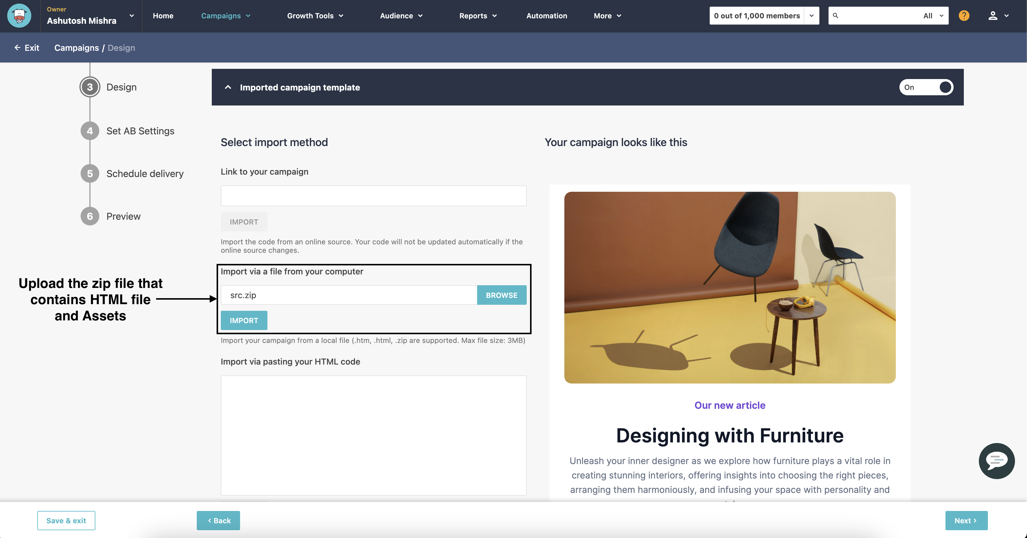 Moosend screenshot