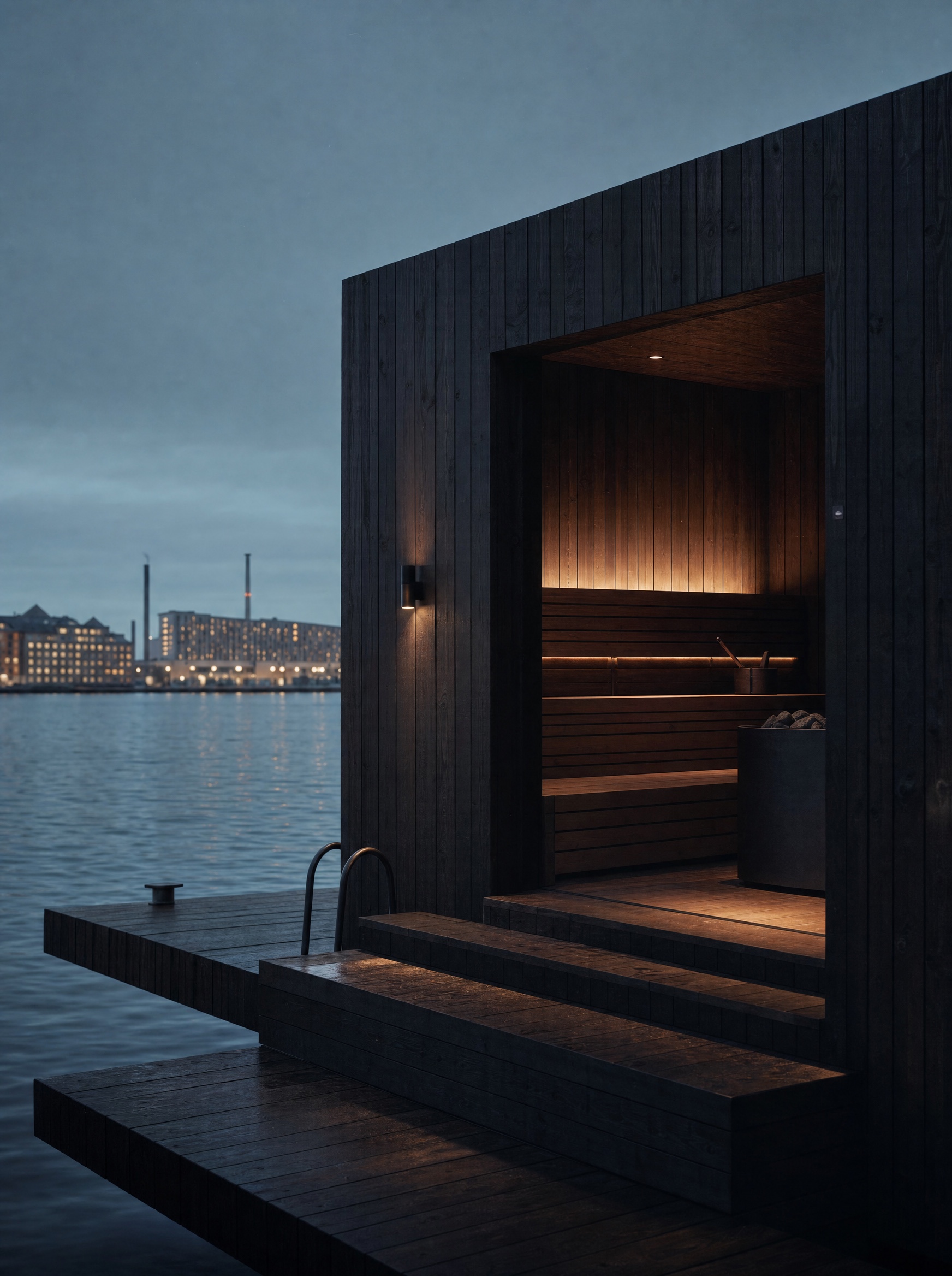 GLØD Hafnia — floating harbour sauna in Copenhagen