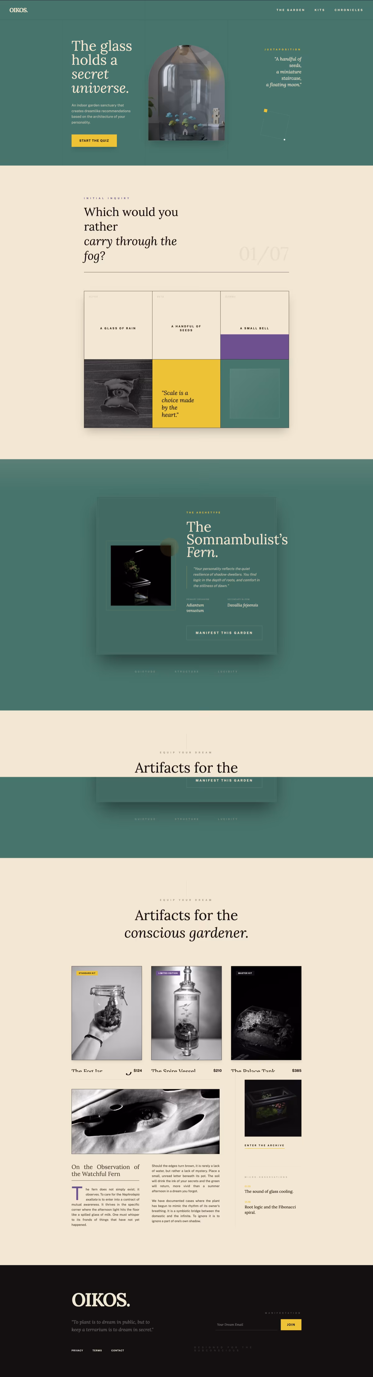 Oikos website design — precise edits target