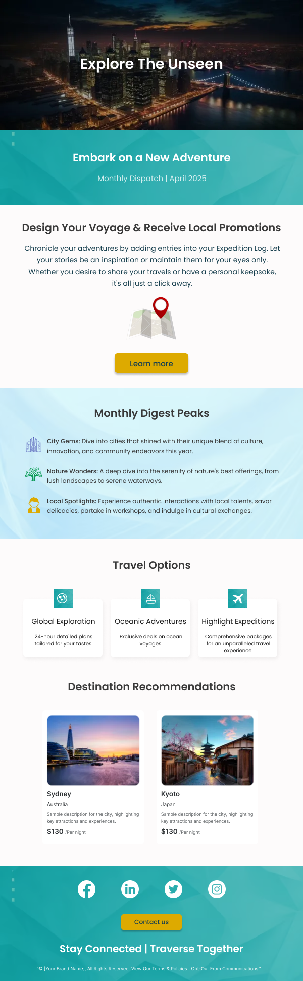 Travel-Monthly Digest Peaks