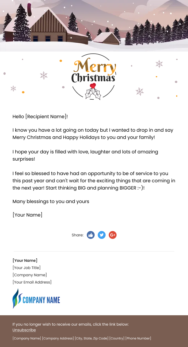 SaaS-Christmas Greetings To Customers