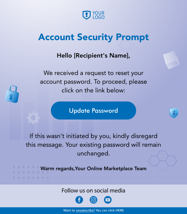 SaaS-Account Security Prompt