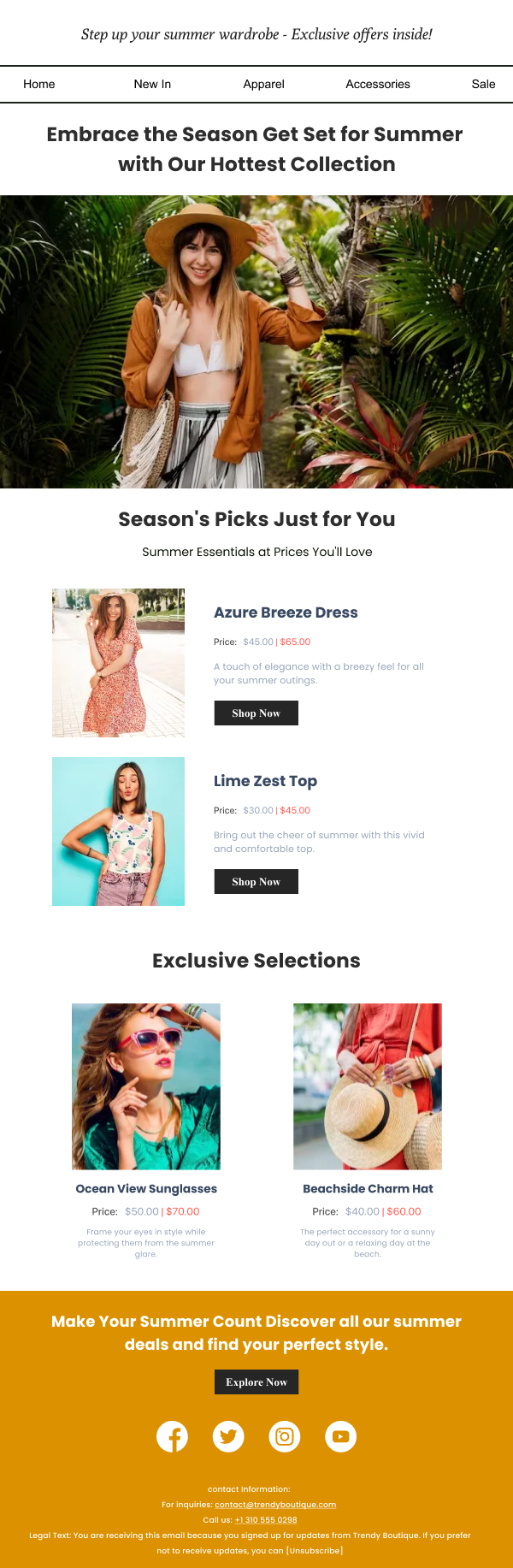 Fashion-Hottest Summer Collection