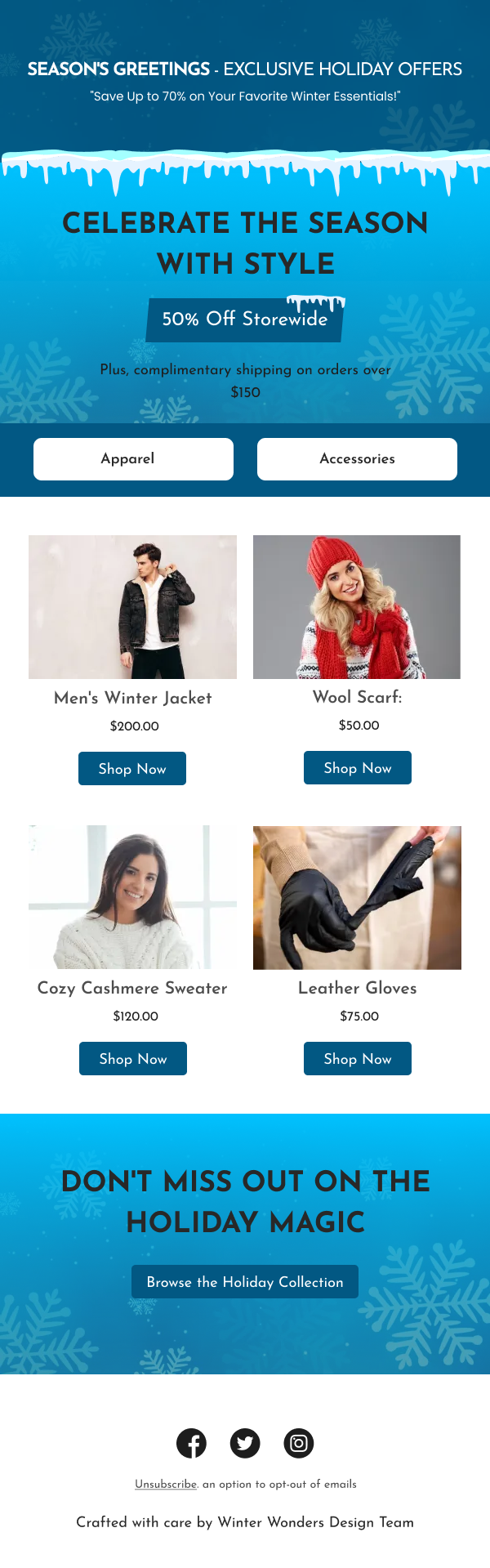 Fashion-Discount For Winters