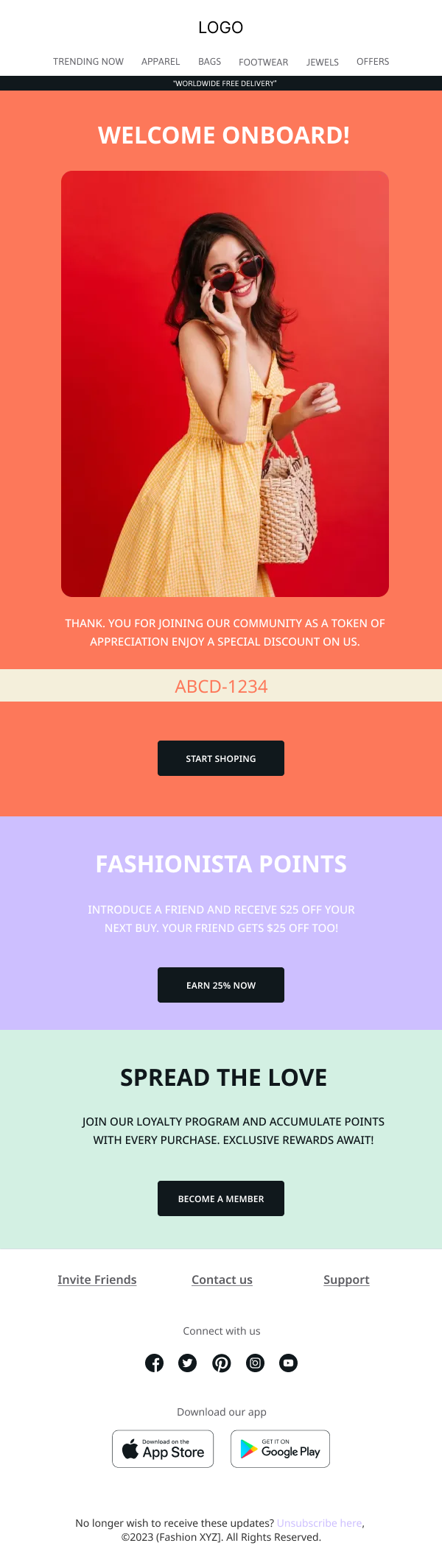 Fashion-Special Discount On Welcome