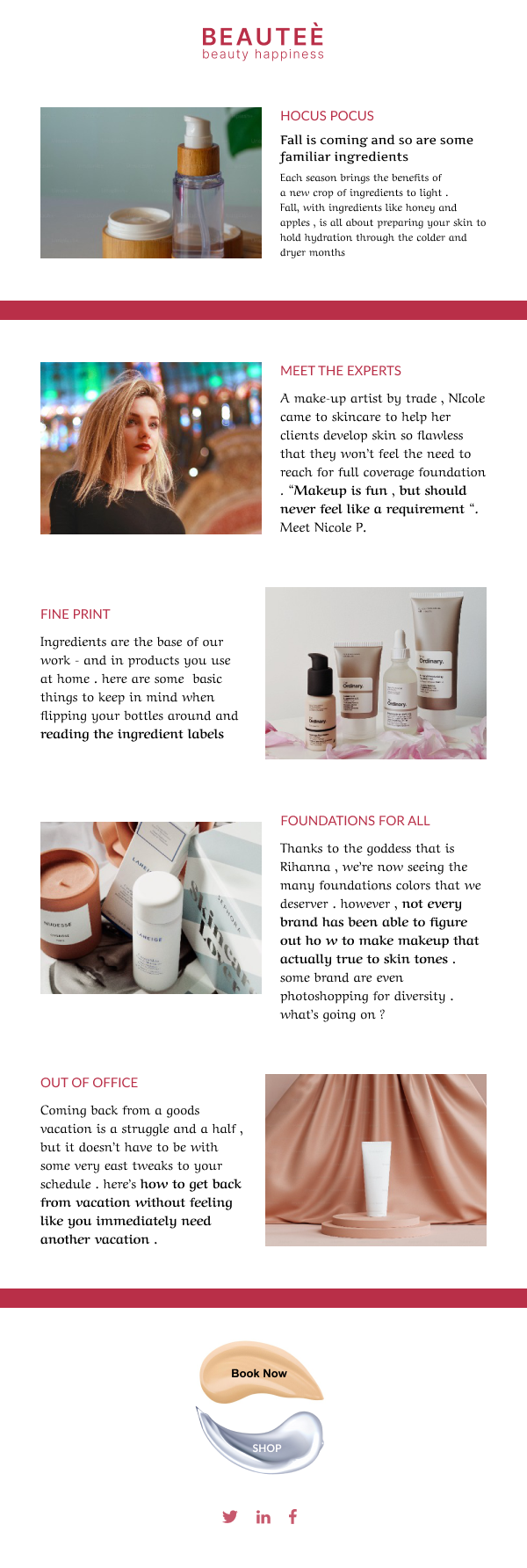 Beauty-Welcome Tips